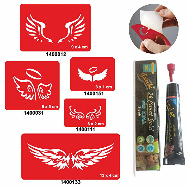 Alsepeteavm Geçici Dövme, Şablonları