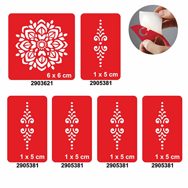 Alsepeteavm Geçici Dövme, Şablonları