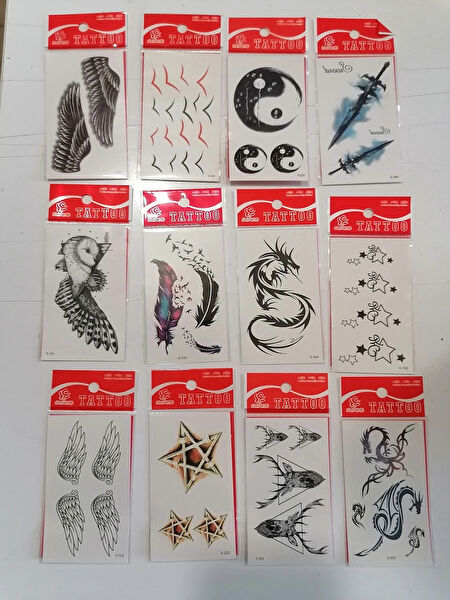 Alsepeteavm Geçici Dövme, Şablonları