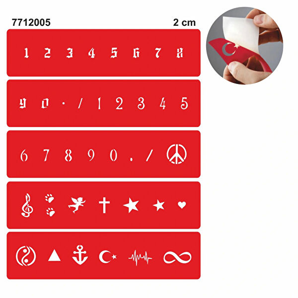 Alsepeteavm Geçici Dövme, Şablonları