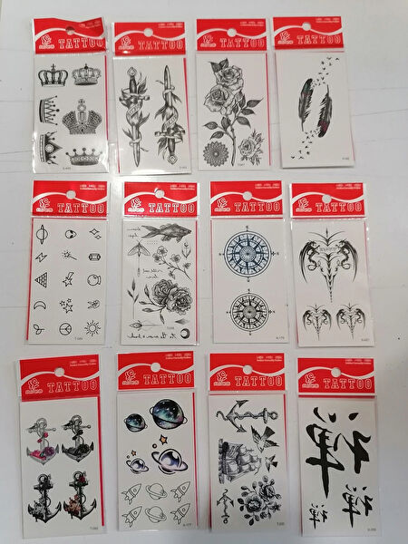 Alsepeteavm Geçici Dövme, Şablonları