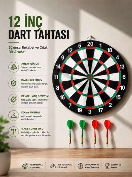 Epilons Dart Tahtası ve Setleri