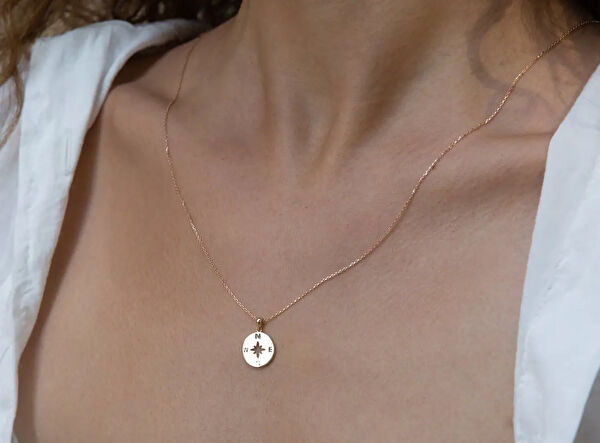 Safir Mücevher Altın Kolye