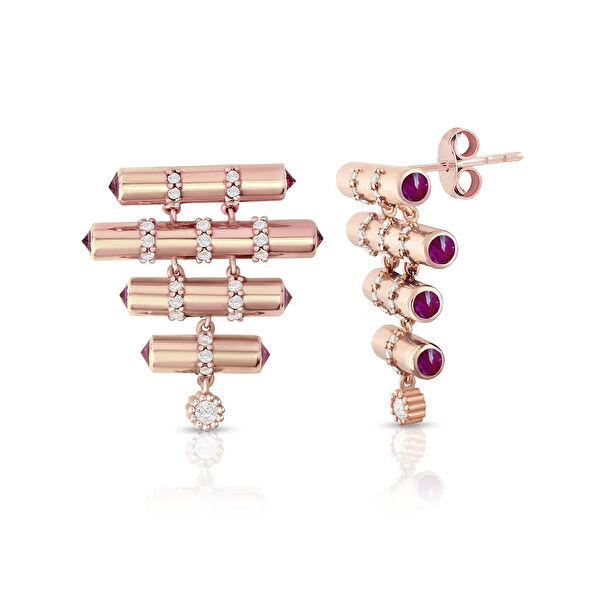 Lilarote Altın Küpe