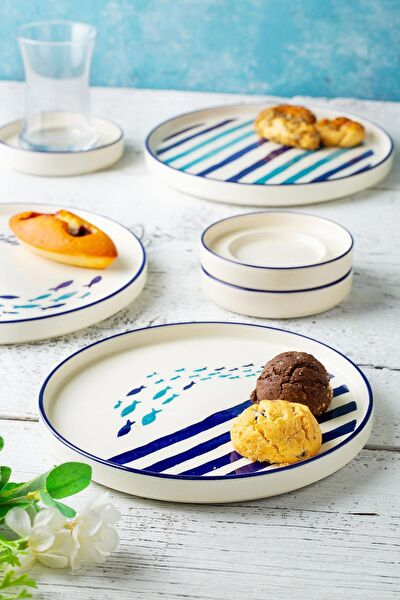 Kevin Seramik Hand Made Kahvaltı Takımı