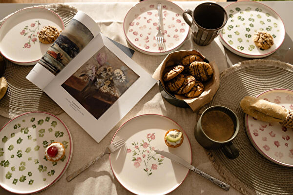 Kevin Seramik Hand Made Pasta, Tatlı Tabağı