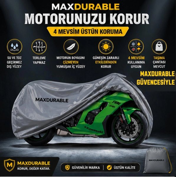 MaxDurable Motosiklet Branda ve Sele Örtüsü