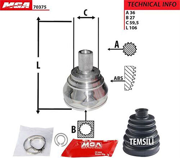 MGA Aks Körük & Kafası