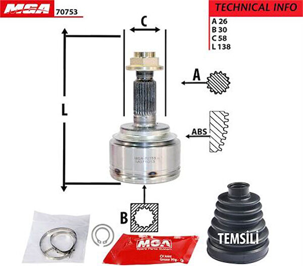 MGA Aks Körük & Kafası