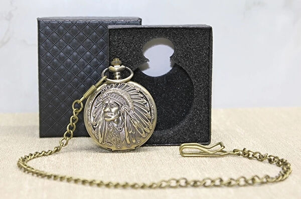 CEYLAN ADAM Köstekli Cep Saati