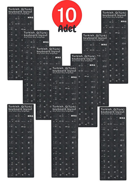 MN6 Klavye Sticker, Etiket