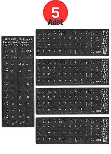MN6 Klavye Sticker, Etiket