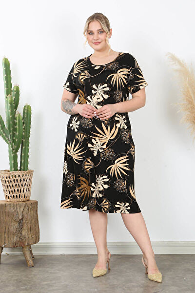 Madwilo Büyük Beden Günlük Elbise