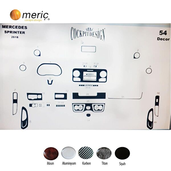 meriç cockpit design Torpido Kaplama Setleri