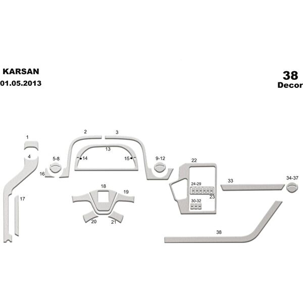 meriç cockpit design Torpido Kaplama Setleri