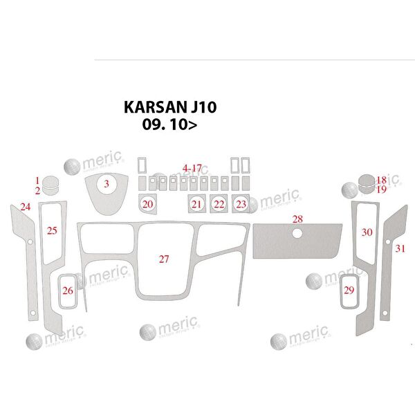 meriç cockpit design Torpido Kaplama Setleri