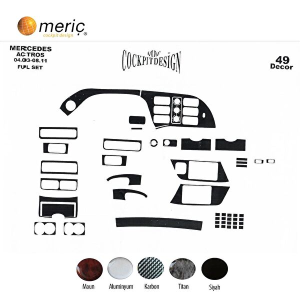 meriç cockpit design Torpido Kaplama Setleri