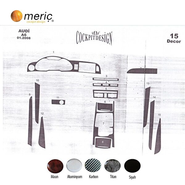 meriç cockpit design Torpido Kaplama Setleri