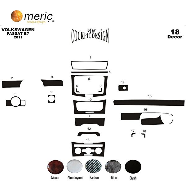 meriç cockpit design Torpido Kaplama Setleri