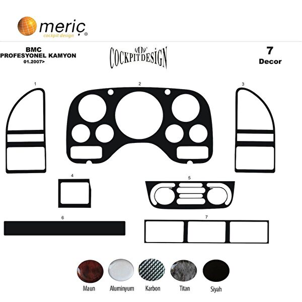 meriç cockpit design Torpido Kaplama Setleri
