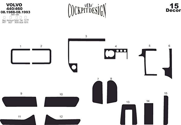 meriç cockpit design Torpido Kaplama Setleri
