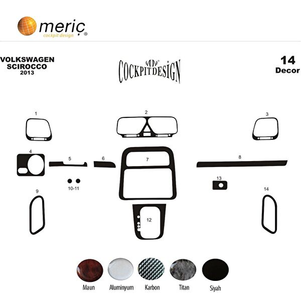 meriç cockpit design Torpido Kaplama Setleri