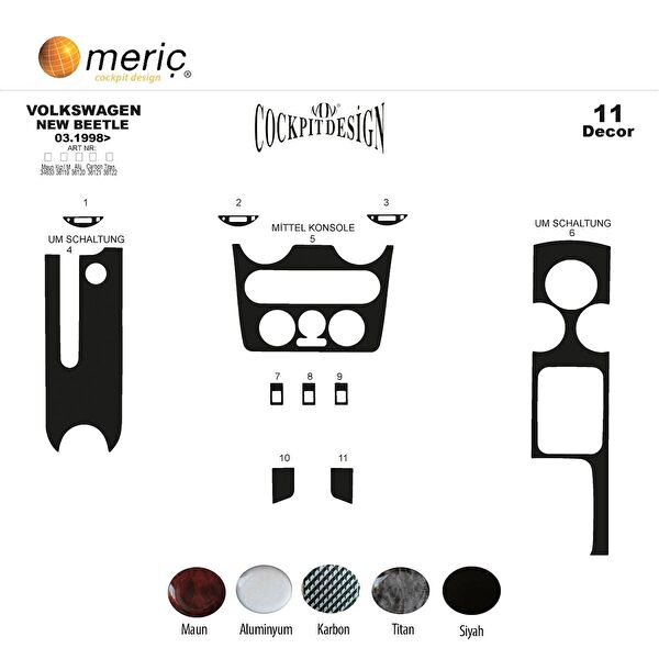 meriç cockpit design Torpido Kaplama Setleri
