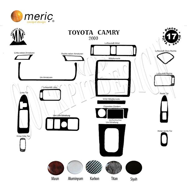 meriç cockpit design Torpido Kaplama Setleri