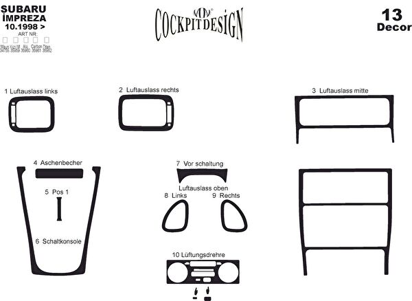 meriç cockpit design Torpido Kaplama Setleri