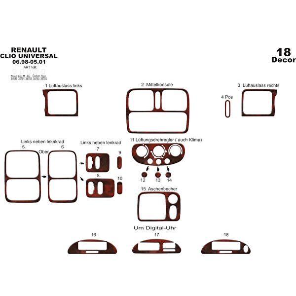 meriç cockpit design Torpido Kaplama Setleri