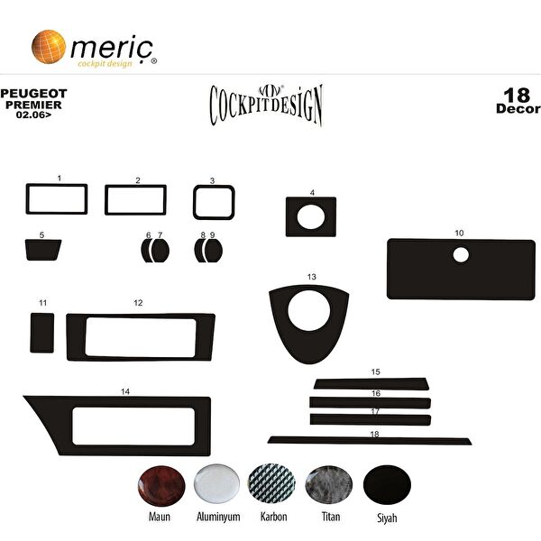 meriç cockpit design Torpido Kaplama Setleri