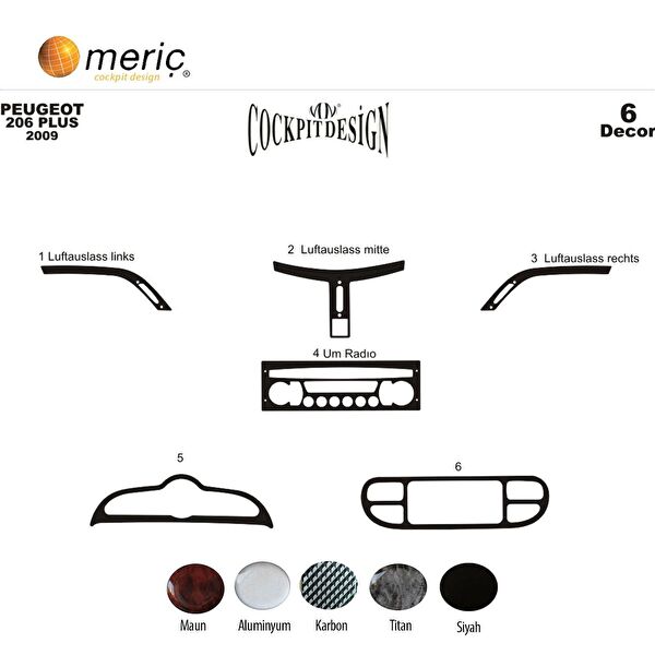 meriç cockpit design Torpido Kaplama Setleri