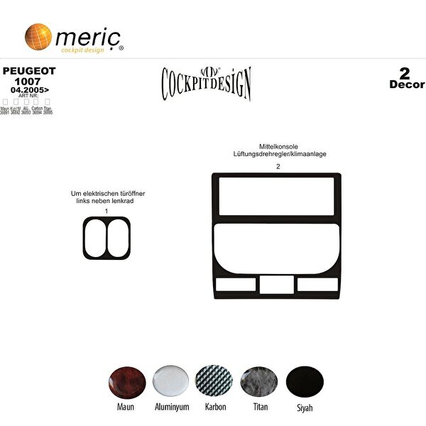 meriç cockpit design Torpido Kaplama Setleri