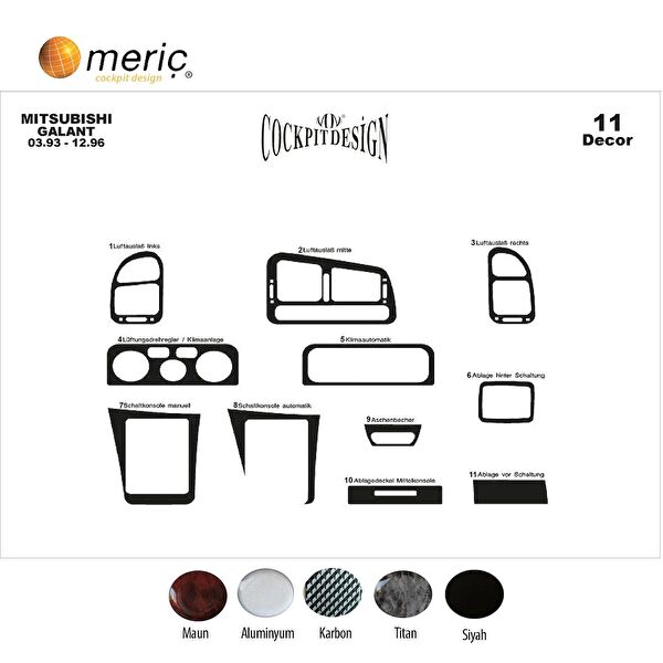 meriç cockpit design Torpido Kaplama Setleri