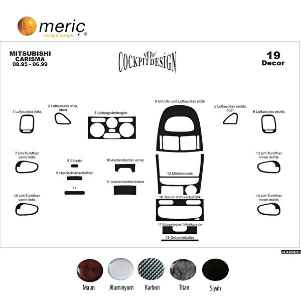 meriç cockpit design Torpido Kaplama Setleri