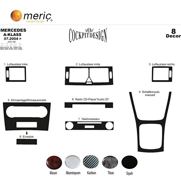 meriç cockpit design Torpido Kaplama Setleri