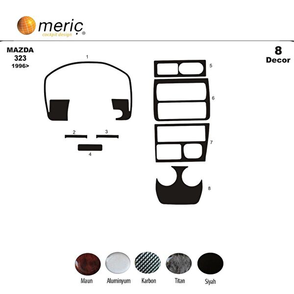 meriç cockpit design Torpido Kaplama Setleri