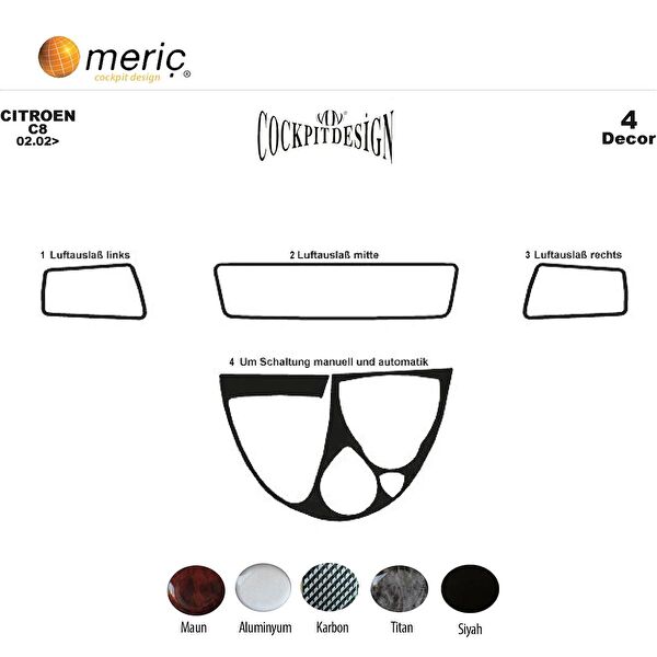 meriç cockpit design Torpido Kaplama Setleri