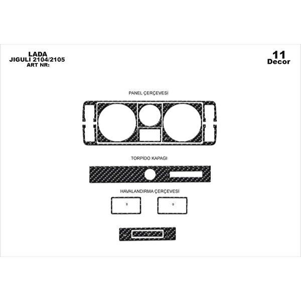 meriç cockpit design Torpido Kaplama Setleri
