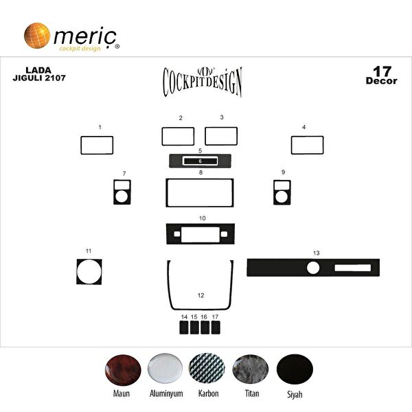 meriç cockpit design Torpido Kaplama Setleri
