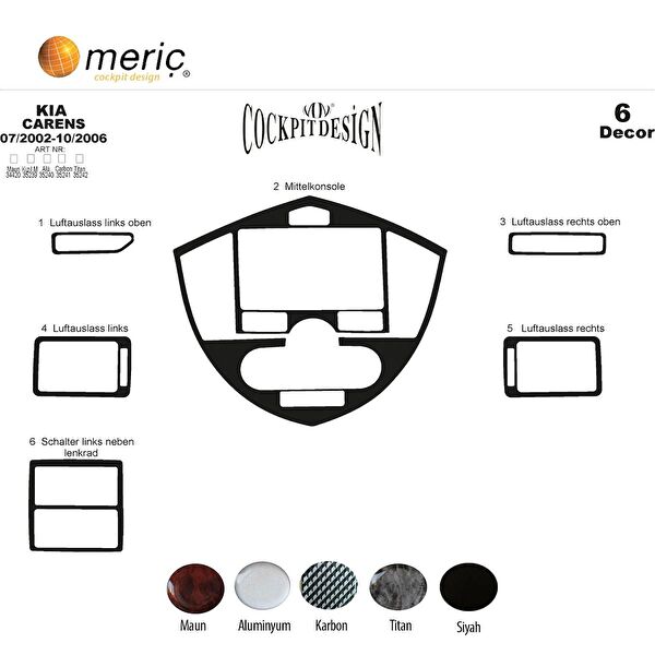 meriç cockpit design Torpido Kaplama Setleri