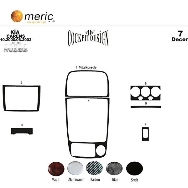 meriç cockpit design Torpido Kaplama Setleri