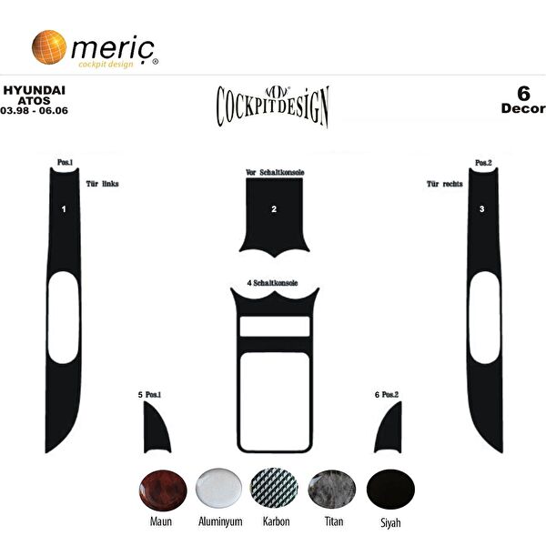 meriç cockpit design Torpido Kaplama Setleri