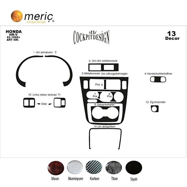 meriç cockpit design Torpido Kaplama Setleri