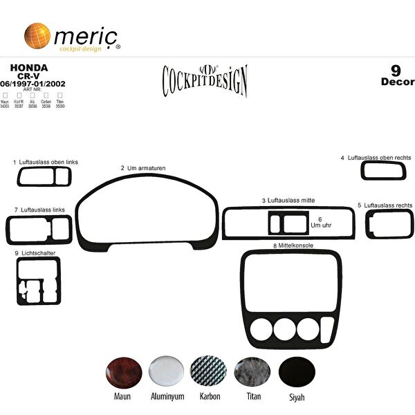 meriç cockpit design Torpido Kaplama Setleri