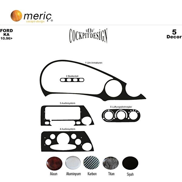 meriç cockpit design Torpido Kaplama Setleri