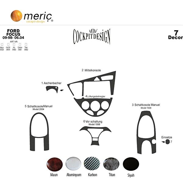 meriç cockpit design Torpido Kaplama Setleri