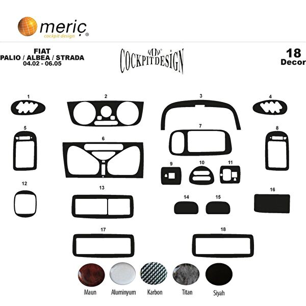 meriç cockpit design Torpido Kaplama Setleri