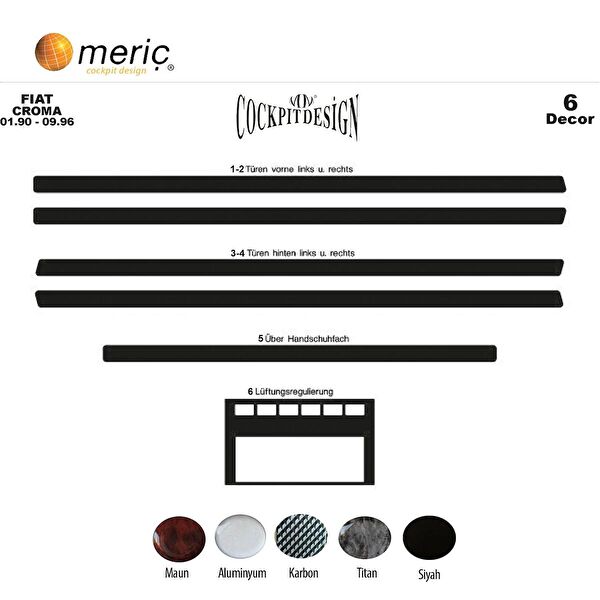 meriç cockpit design Torpido Kaplama Setleri