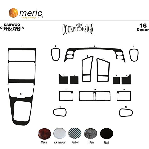 meriç cockpit design Torpido Kaplama Setleri